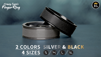 Crazy Sam's Finger Ring SILVER Medium by Sam Huang