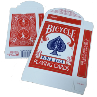Bicycle kaartdoosje leeg rood