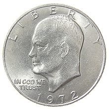 Eisenhower Dollar (Single Coin Ungimmicked) - Trick