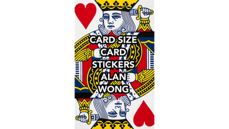 POKER Size Card Stickers by Alan Wong 