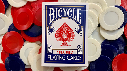 Bicycle Index Only blauw speelkaarten