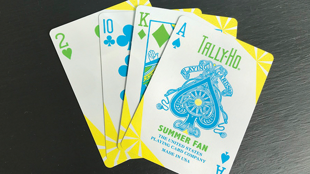 ally Ho Fan Back Summer Playing Cards