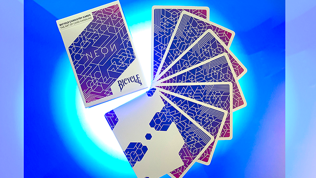 Bicycle Neon Blue Aurora Cardistry Speelkaarten