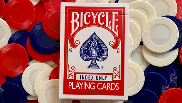 Bicycle Index Only rood speelkaarten