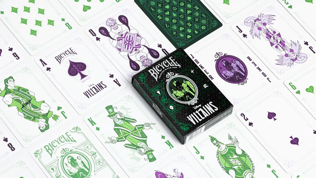 Bicycle Disney Villains (Green) speelkaarten by US Playing Card Co.