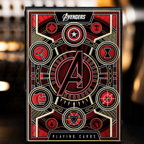 Avengers: Red Edition Playing Cards by theory11 - Rode speelkaarten