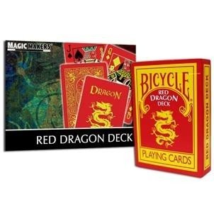 Bicycle red dragon deck
