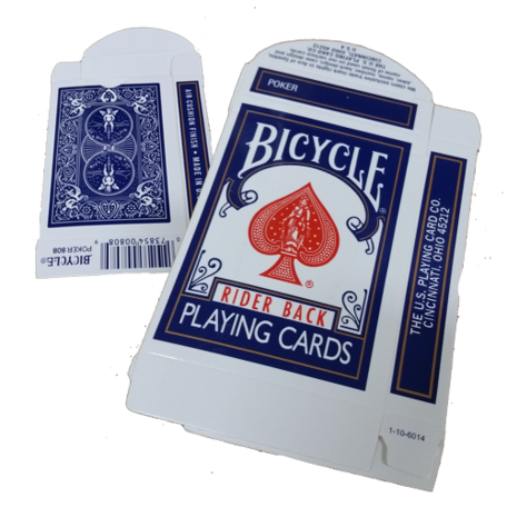 Bicycle kaartdoosje leeg blauw