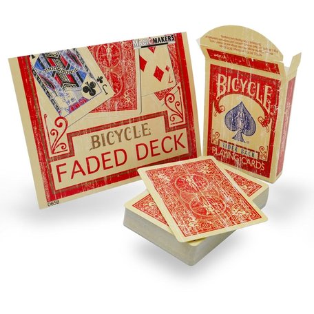 Bicycle faded deck rood