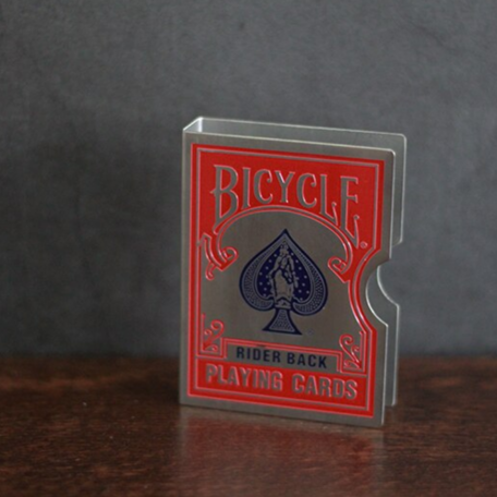 Bicycle card guard clip rood