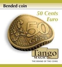 Bended coin 50 cents