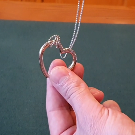 Ring & Chain truc (hart zilver)