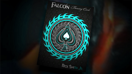 Aqua Falcon Throwing Cards by Rick Smith Jr. and De vo