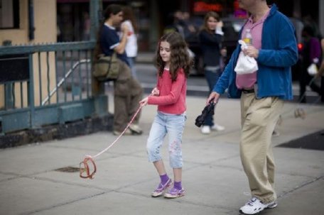 Invisible dog leash