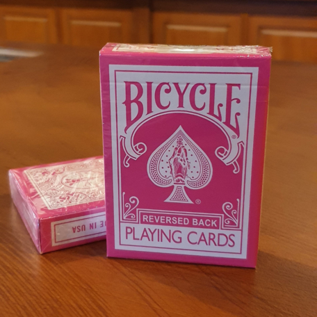 Bicycle reversed pink speelkaarten