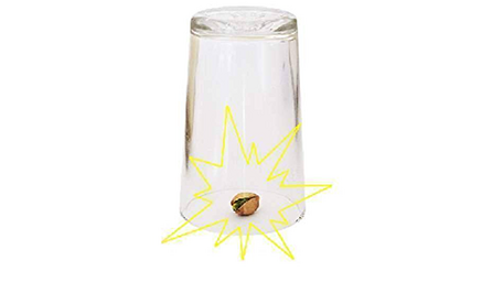 Pistacchio thru glass