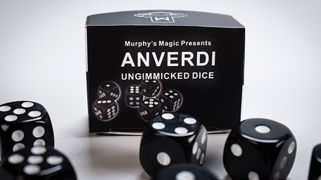 NON GIMMICKED DICE 6 PACK/BLACK by Tony Anverdi