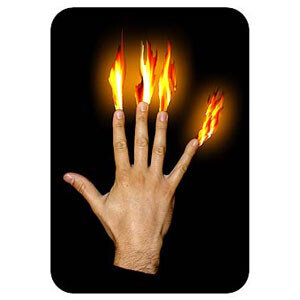 Flames at fingertips Flames at fingertips