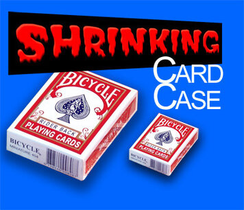 Shrinking card case Shrinking card case
