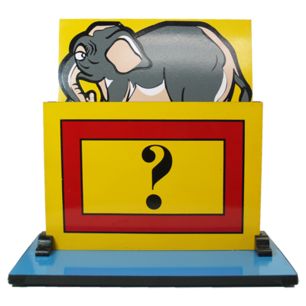 Back Stage vanishing Elephant